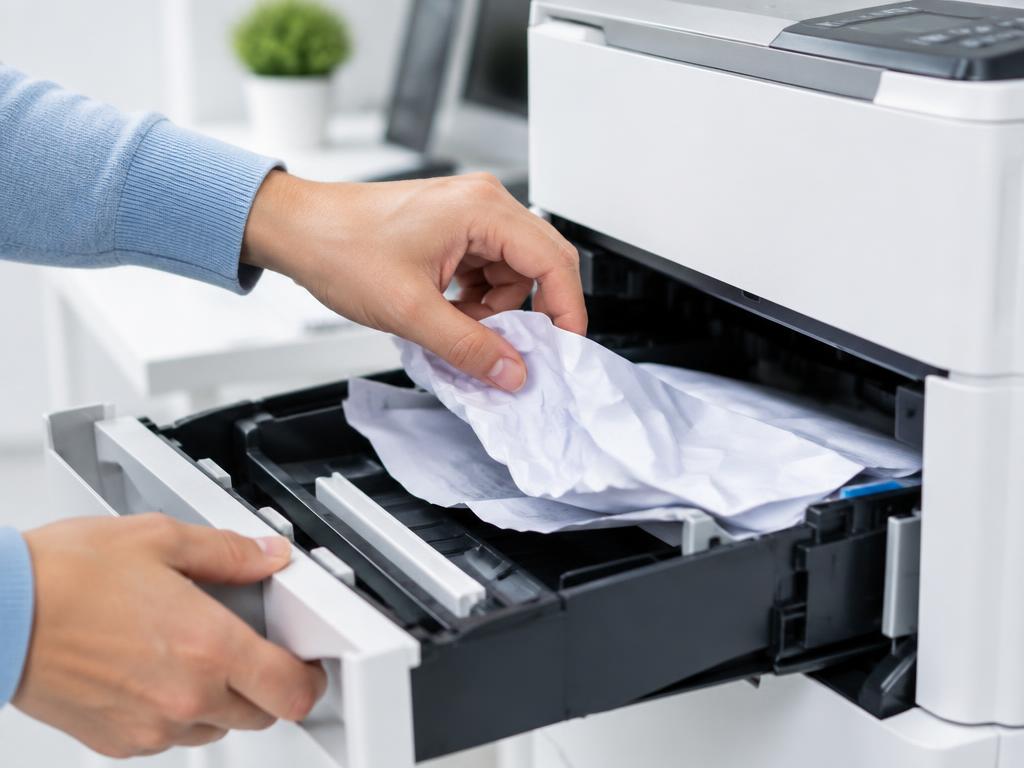 Clearing a stubborn paper jam